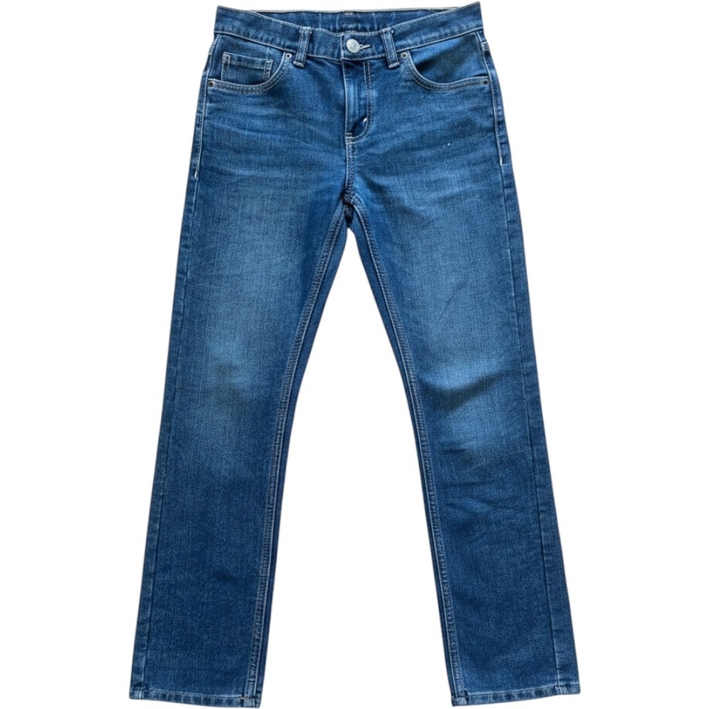 Levis 511 Slim Fit Jeans Kids Size 14 Reg Blue Denim Adjustable Waist W27 L29
